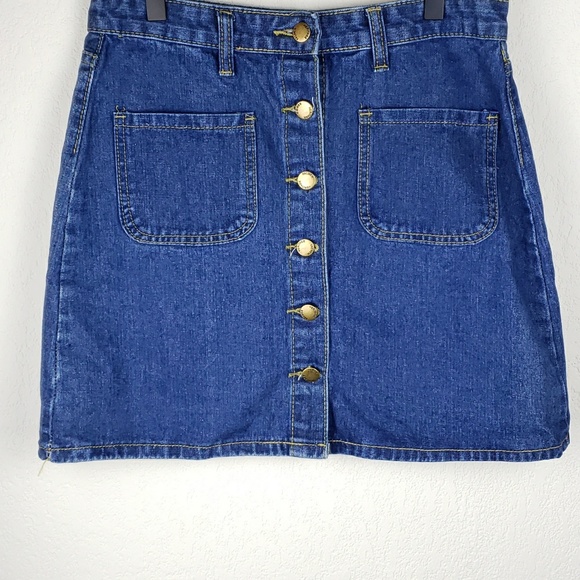 Heritage Palmer denim button front mini skirt - Picture 6 of 6